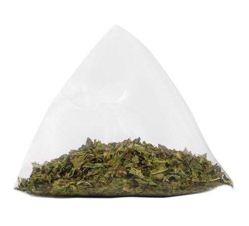 Two Leaves and a Bud Organic Peppermint Tea Bags, Naturally Caffeine Free, Herbal Whole Leaf Peppermint Tea in Compostable Sachets, 100 Count (Pack of 1)