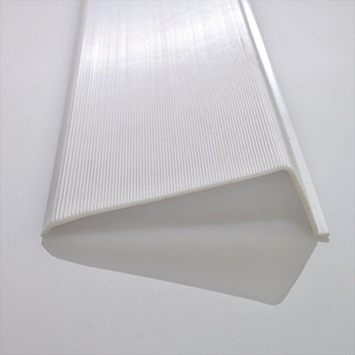Beam Lighting Under Cabinet Light Cover Replacement | White Ribbed Acrylic Diffuser (L-Shaped, 12") - size: 12 Inch, style: L-Shaped