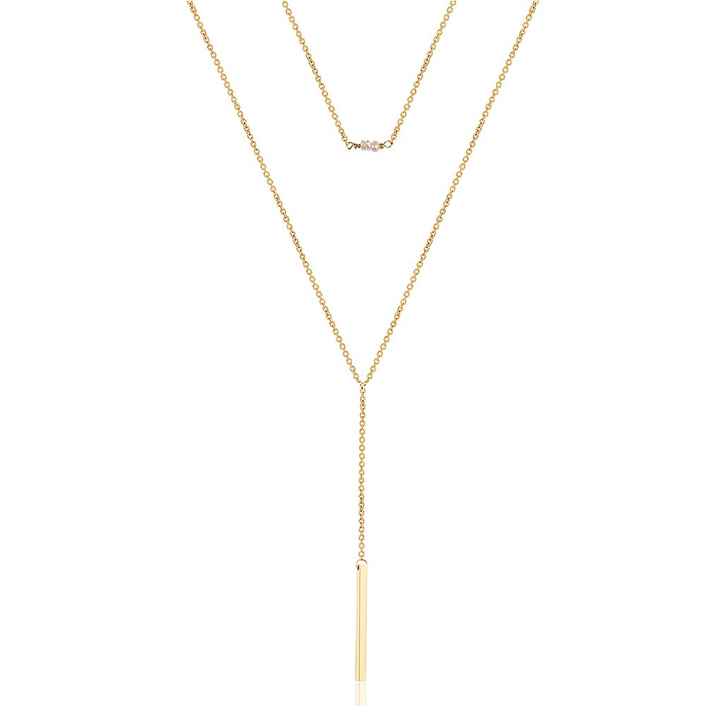 Turandoss Pearls Choker Necklace Bar Necklaces Women Choker Multilayer Choker Necklaces for Women