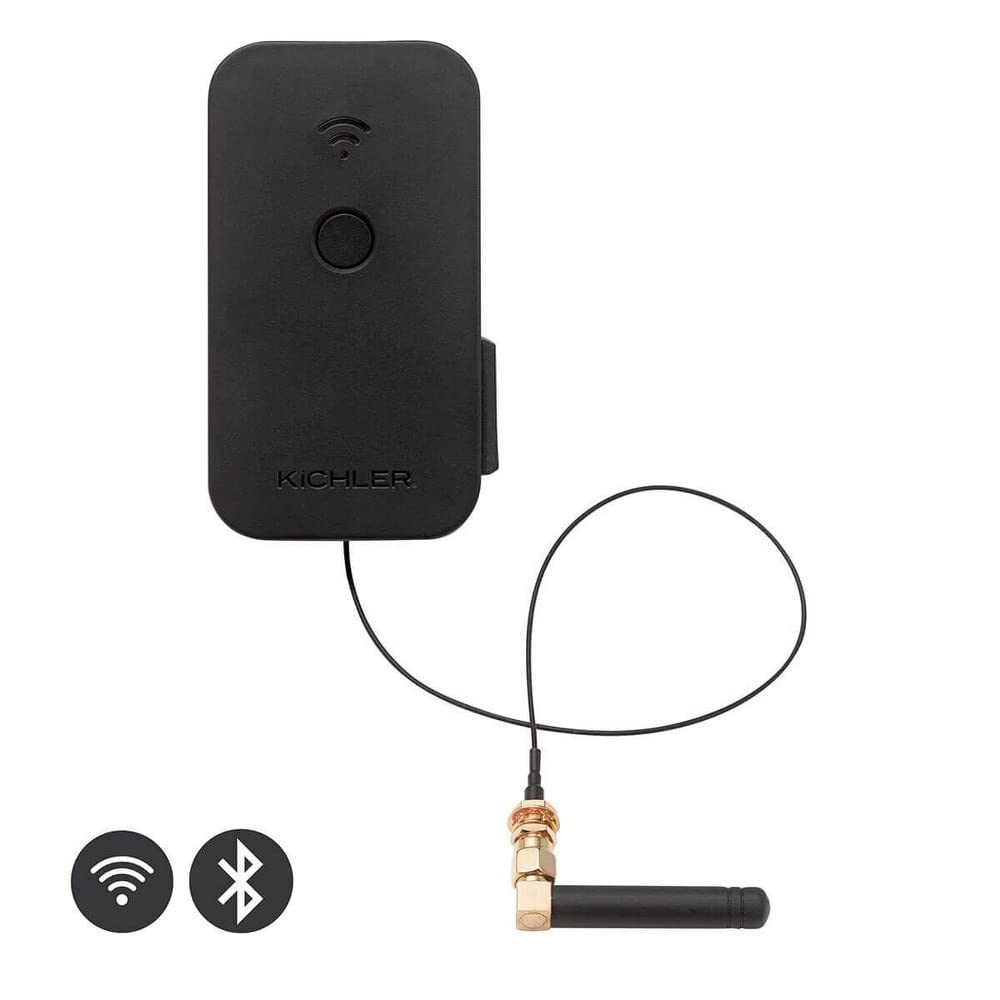 Kichler Smart Control Timer in Black, Wi-Fi Enabled Landscape Lighting Automation (2.5" W x 2.25" H x 4" L), 16085BK