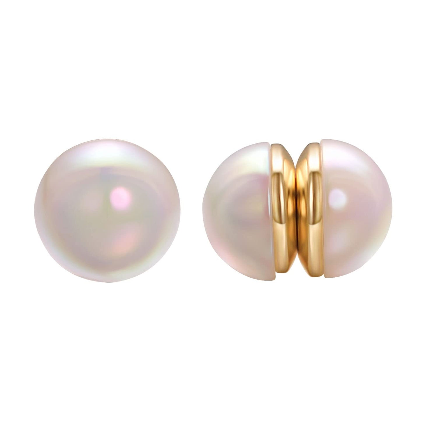 Airokiy Clip on Magnetic Earrings for Women pearl Non Pierced Magnetic Earrings Wedding for Brides Jewelry