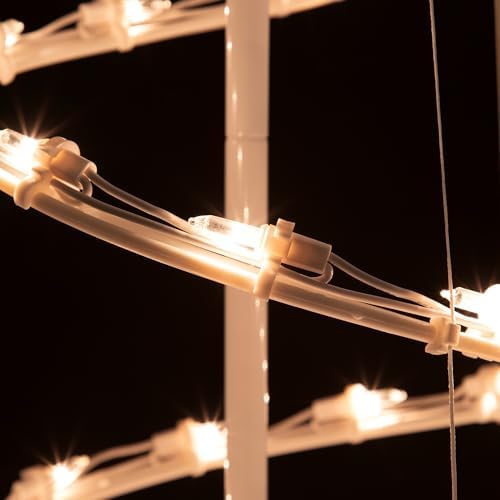 Northlight Lighted Outdoor Spiral Christmas Cone Tree Star 3' Clear Lights
