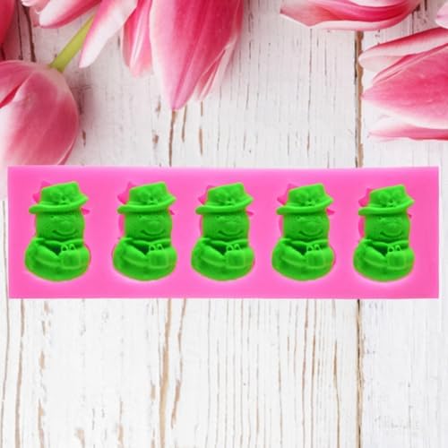 Christmas Silicone Baking DIY Multiple Deco Cake Fond Chocolate Selected Wood These Pend Are Designed for Durability Ensu That They Can Baking Silicone (5-hole Christmas