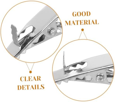 GLEAVI 100pcs Alligator Clips for Christmas Ornaments Fish Mouth Clamps for Wreaths and Tree Decorations for Holiday DIY Crafts and Floral Arrangements