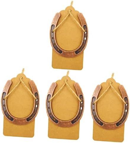 MAGICLULU 8pcs Vintage Horseshoe Hanging Decor Sculpture for Indoor and Outdoor Decoration Retro Wedding Favor and Home Art Ornament