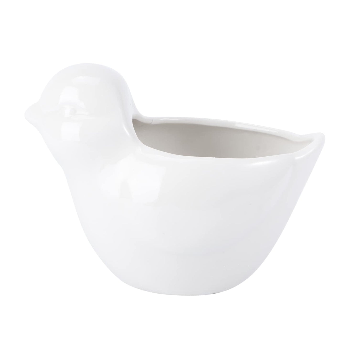 BESPORTBLE Creative Bird Modeling Ceramic Flower Pot for Succulent Plants Cute Animal Design for Indoor Garden Decor Small Decorative Planter Drainage Hole