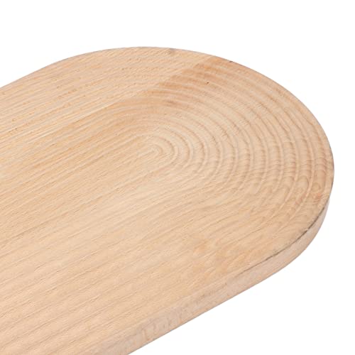 Wooden Bread Dessert Tray, Multifunction Ser Tray, Wood Geometric for Bread Cutting Board, Food Photography Background, T with (Ellipse)