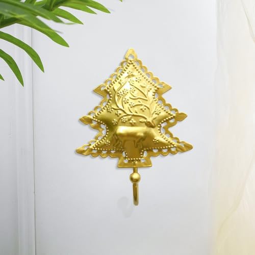 Antique Metal Christmas Tree Ornament Hooks Set of 6, G