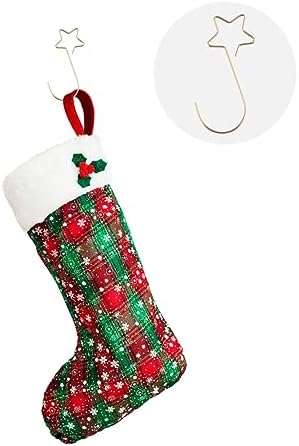 Cabilock 100pcs Christmas Ornament Hanger Hooks Star Shaped Xmas Tree Baubles Hanging Hooks for Easy Decoration and Daily Use of Christmas Accessories