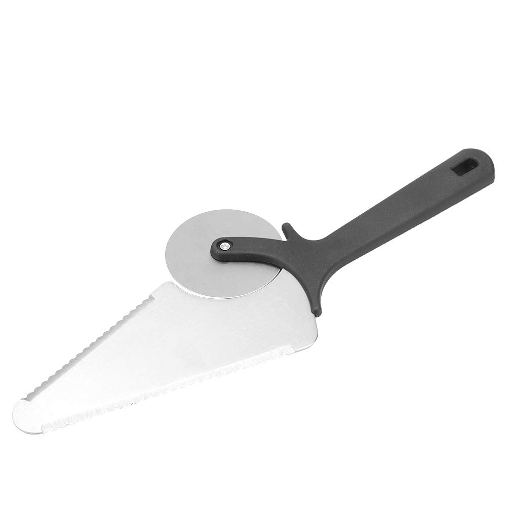 Pizza Cutter, Professional Sharp funny Classic Cutters Multifunctional Stainless Steel Pastry Pizza Wheel Cutter Shovel Spatula Tool