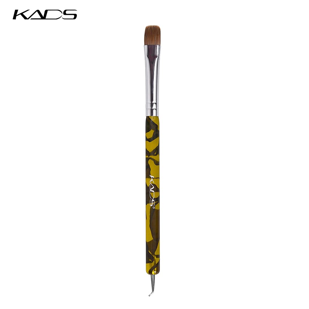 KADS 3pcs/set Kolinsky Sable Brush 2 Way Acrylic Professional French Nail Dotting Pen Manicure Clean-up Brush