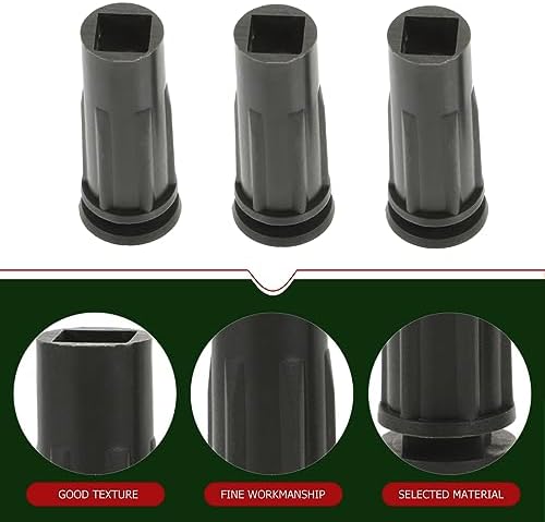 MAGICLULU 6pcs Christmas Tree Plastic Base Christmas Tree Standing Base Xmas Tree Bottom Holders for Christmas Tree Stationary (Black)