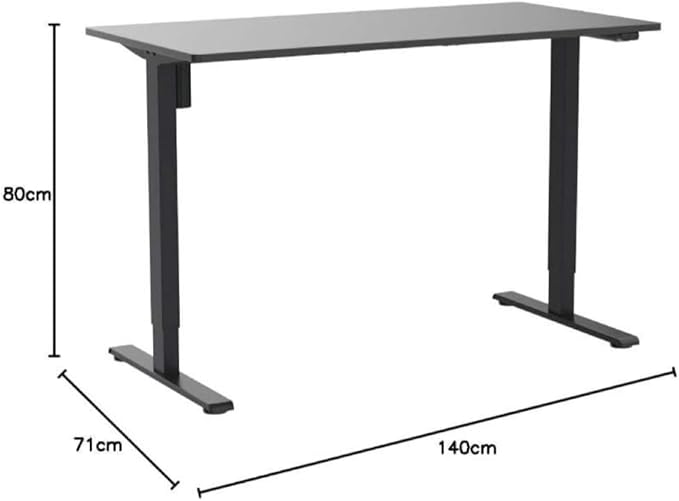 FLEXISPOT EN1 Whole Piece Standing Desk 55 x 28 Inches Stand Up Desk for Workstation and Home Office (Black Frame + 55" Black Top, 2 Packages)