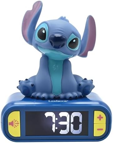 LEXiBOOK, Stitch Nightlight Alarm Clock, RL800D