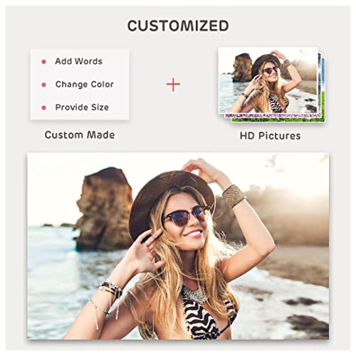 BELECO 5x5ft Fabric Custom Backdrop Customized Backdrop with Picture Logo Text Customize Your Design Personalized Background Banner for Party Decor Birthday Wedding Festival Photoshoot Props - size: 5x5FT