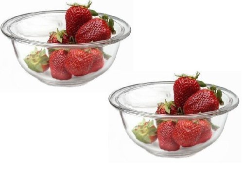 Pyrex Prepware Clear 1-1/2-Quart Glass Mixing Bowl (2-Pack) - Made in the USA