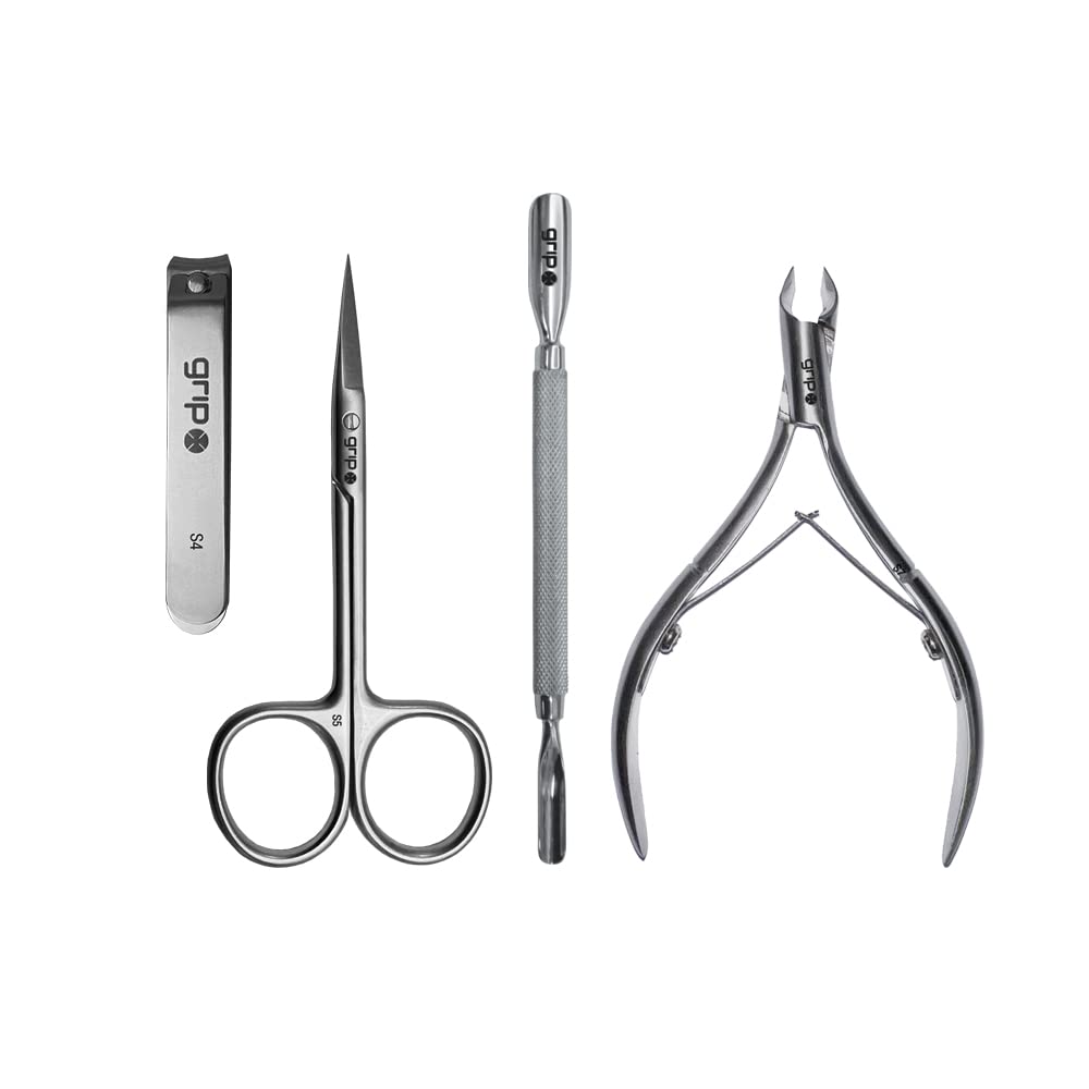 Grip Cuticle Nipper Stainless Steel S7 – Precision Nail Tool for Trimming Cuticles & Hangnails – Sharp Jaw Blades with Ergonomic Stainless Steel Design for Clean, Safe Grooming