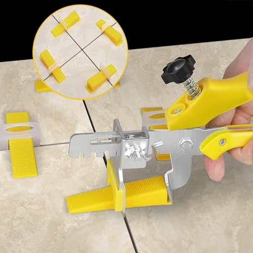 DGSL Tile Leveling System with Tile Plier - 3000-Piece Tile Spacers Clips and 300-Piece Reusable Wedges - Tile Tools Set for Stone Installation - size: 1/16 Inch * 3000 Spacers