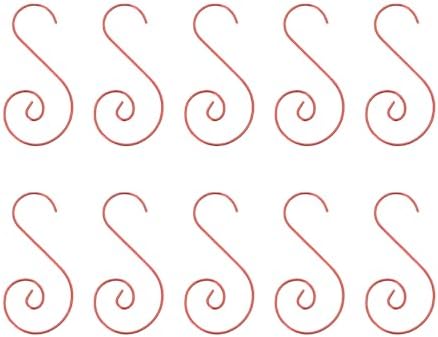 200pcs Sturdy Metal Hooks for Festival Decoration 50mm Christmas Ornament Hangers Corrosions Hanging Clip Rustproof Christmas Tree Hooks
