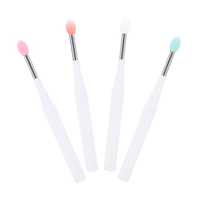 4pcs Silicone Lip Brush Exfoliating Applicator for Makeup Lipstick Eyeshadow Professional Makeup Tool
