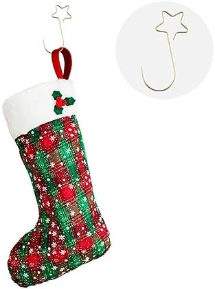 100pcs Flexible Christmas Ornament Hooks Star-Shaped Hangers for Baubles Wreaths and Stockings for Holiday Decoration and Everyday Use
