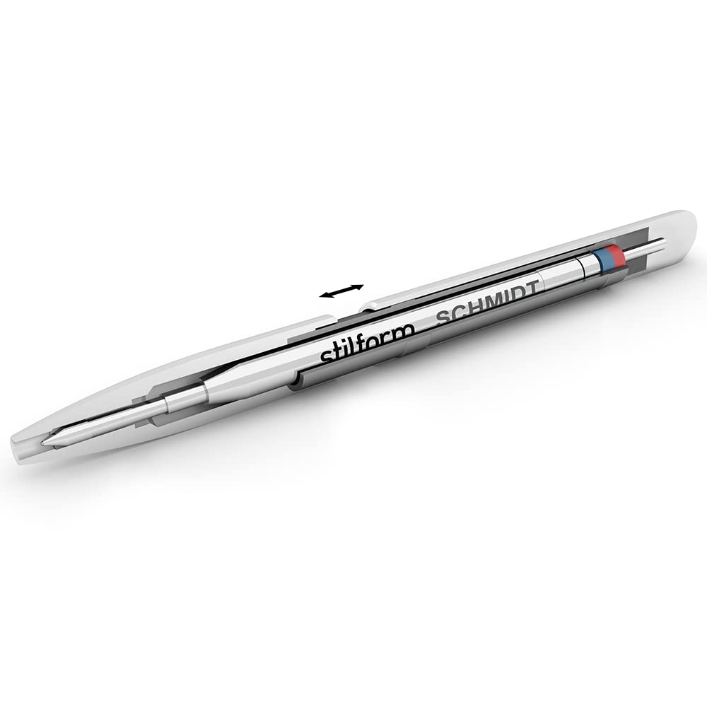 stilform - Ballpoint Pen - Precision Milled Aluminum with Magnetic Closure Mechanism and Superior Schmidt Refill - Award Winning Design (Warp Black)