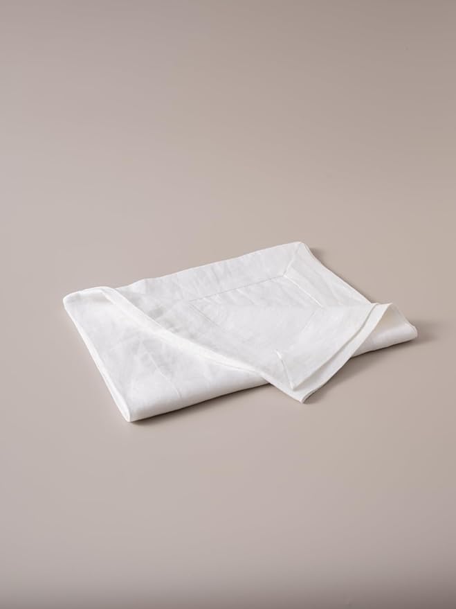 100% Hemp Table Runner, Organic Linen Table Runner, Farmhouse Table Decor, Boho Home Decor (White, 14 x 49 Inch)