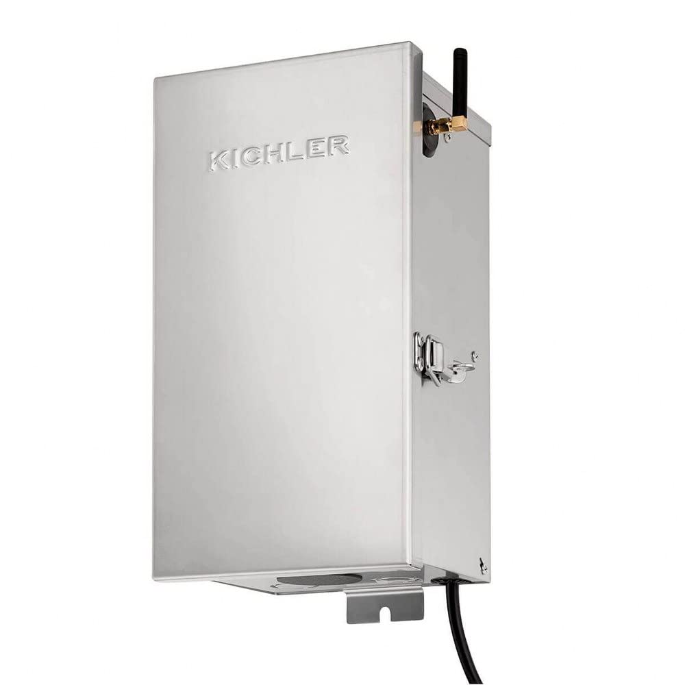 Kichler Smart Control Timer in Black, Wi-Fi Enabled Landscape Lighting Automation (2.5" W x 2.25" H x 4" L), 16085BK