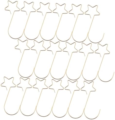 Cabilock 100pcs Metal Xmas Tree Ornament Hooks Wire Christmas Ornament Hooks for Tree Sturdy for Christmas Decorations