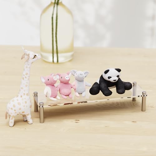 Acrylic Riser, Display Stand Clear Shelf for Cupcake Food Desserts Holder Cosmetic Products Tabletop Use and More (Small) - size: 1-Piece