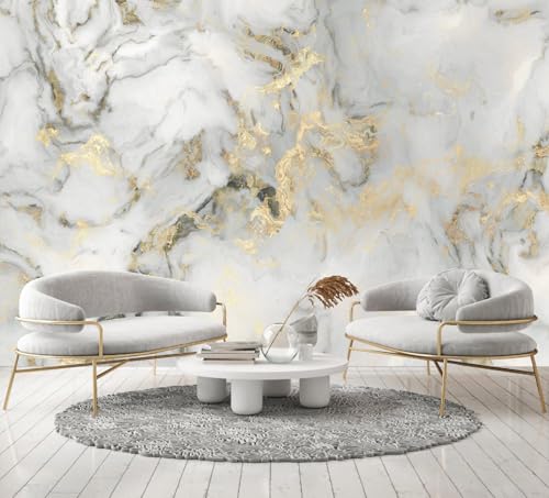 Abstract Marble Wallpaper Gold Art Textured Wall Mural Office Living Room（Not Peel and Stick） - color: Cybh-927, size: 160" x 106"