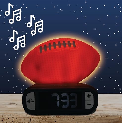 LEXiBOOK, American Football Nightlight Alarm Clock, RL800SO