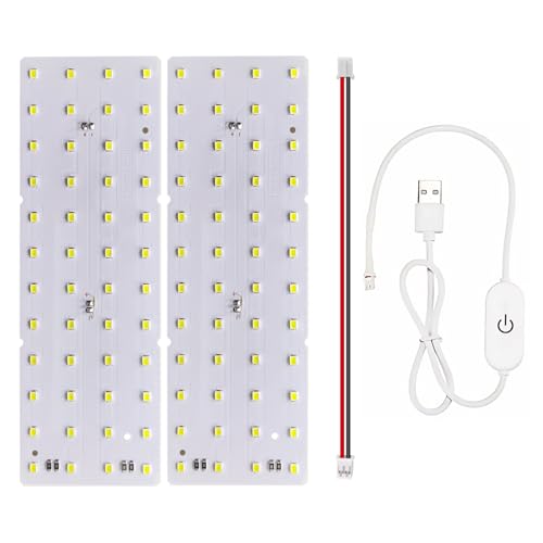 2PCS Lithophane LED Backlight Board Kit KC009 KC010 for Bambu Lab H2C/X1/P2S/A1 LED Light Board Backlights Makerworld Model Parts USB 3D Print Accessory Photo Model DIY Light Box - color: 2 PCS Lithophane LED