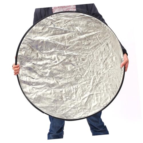 5-in-1 Foldable 60cm Photography Reflective Board for Photo and Jewelry Lighting with Carrying Case, Portable Light Diffuser Reflector for Studio and Outdoor Use