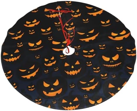 Halloween Pumpkin 2 Christmas Tree Skirts Halloween Pumpkin 2 Printed Tree Skirt 36" Gorgeous Xmas Holiday Party Ornaments Keepsake Gift