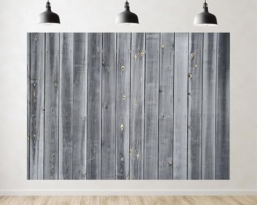 Trykid 15x8ft Gray Wood Plank Backdrop Weathered Neutral Tone Texture Photography Background Minimalist Rustic Gathering Tapestry Party Decoration Photo Studio Prop Fabric - size: 15x8ft