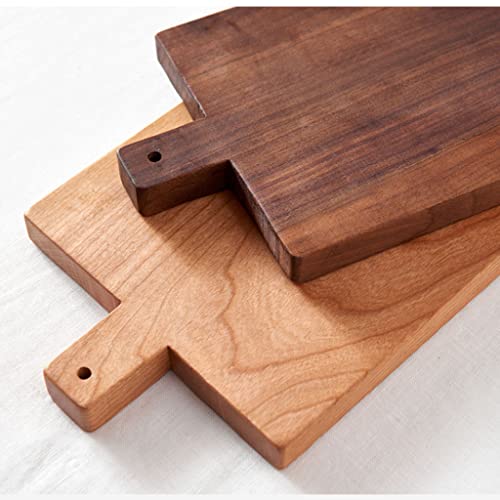 Premium Wooden Chopping Board - Durable Kitchen Cutting Board with Handle for Easy Use, Ideal for Daily Cooking, Bread, and Pizza Preparation