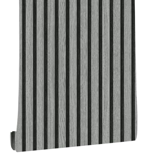 myforHD Wallpaper Peel and Stick Wood Grating Stripe Self-Adhesive Wallpaper Faux Wood Contact Paper Wood Slats Self Adhesive Wall Paper PVC Vinyl Film Removable Waterproof (Wood D, 17.3" x 118") - color: Wood D, size: 17.3" x 118.1"