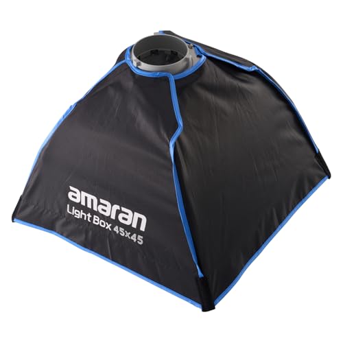 Amaran Light Box 45x45 Square Bowens Mount Softbox,Included Difusion,Light Control Grid and Carrying Bag for 60d/60x/200x/150c/300c/100d - size: Light box 45x45