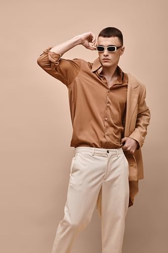 Denny Manufacturing - Seamless Paper Backdrop for Photography, Khaki Seamless Paper Roll (53 in x 36 ft) Includes Free Roll Black Gaffer Tape (2 in x 13 ft) - color: Khaki Brown, size: 53 in x 36 ft