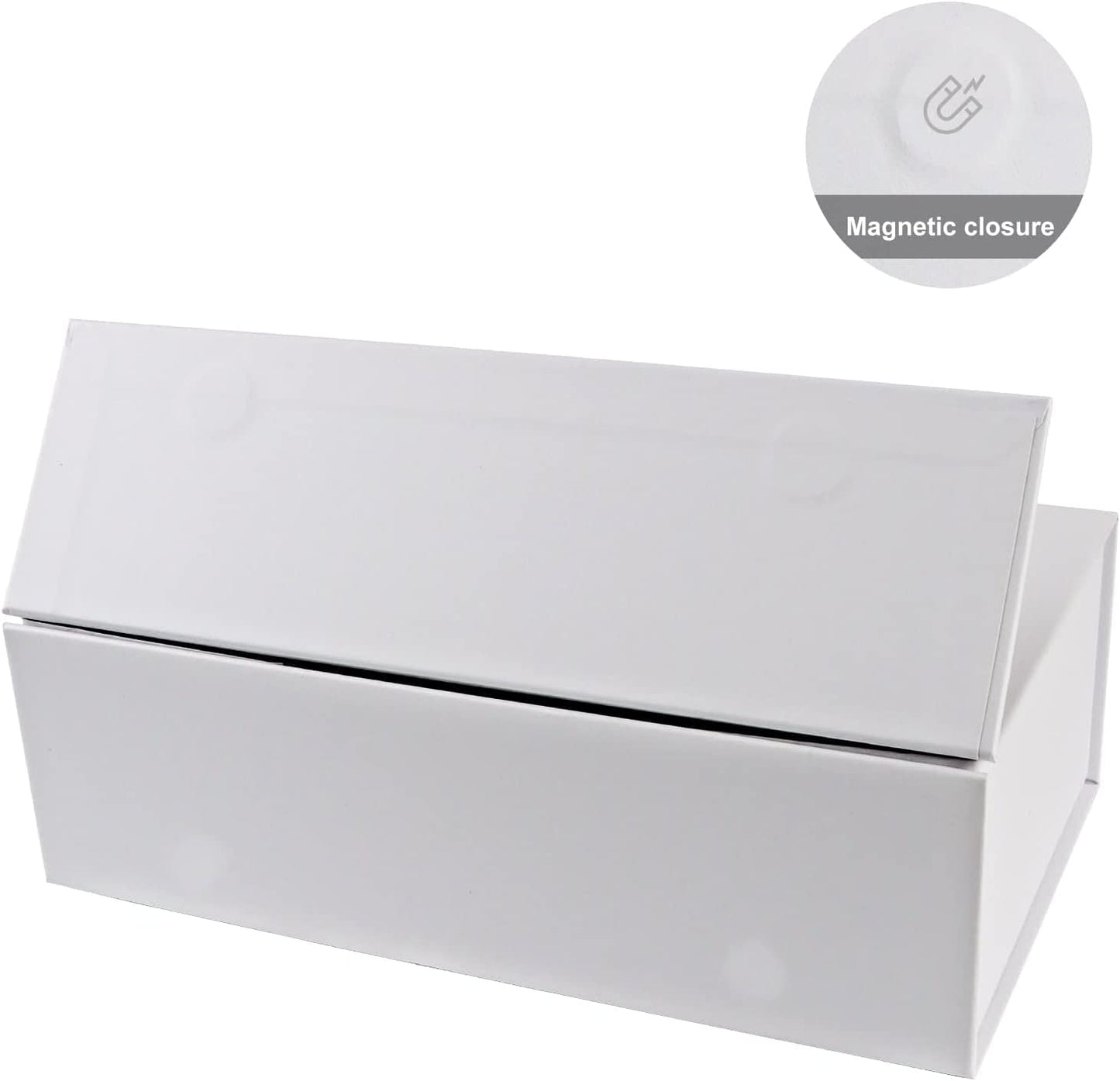 Gift Boxe 12" x 6" x 4" with Magnetic Closure Lid Gift Boxes for Presents,Bridesmaid Gifts Box,Cute Box,Birthday Gift box,Luxury for Gift Packaging, Magnetic Gift Box for Wrapping Gifts (White/5PCS)