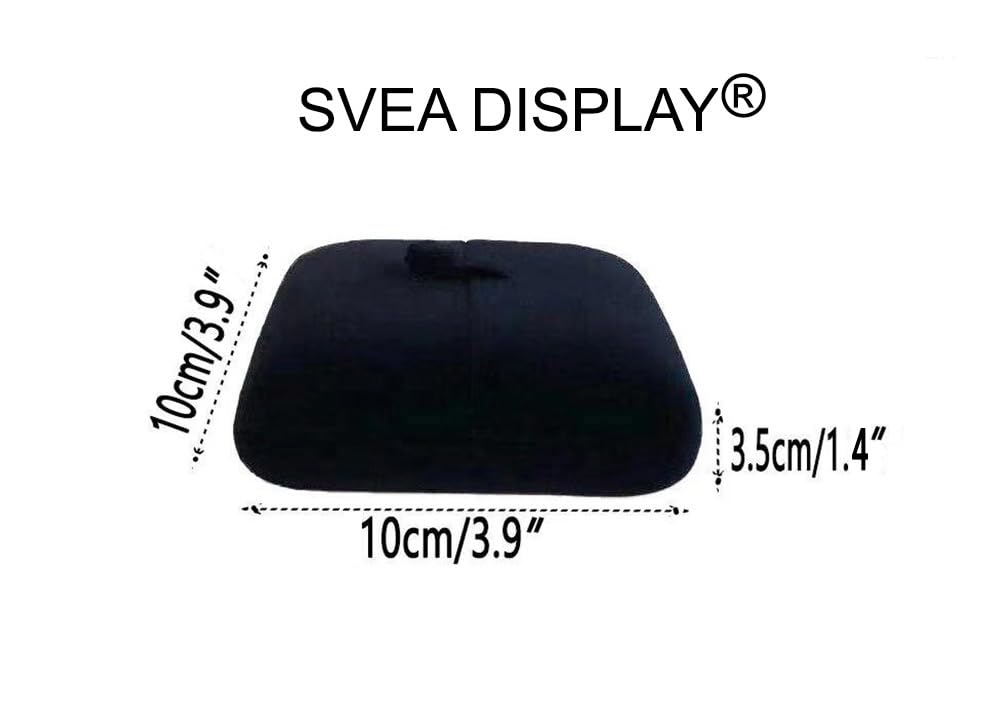 Svea Display Premium Double Function Navy Luxurious Blue Velvet Pendant Earrings Necklace Gift Box Double Layer Fine Material Modern Elegant (Jewelry is not included)