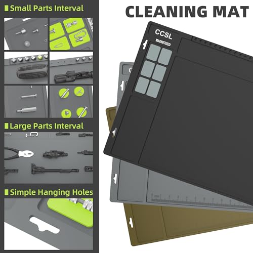 Gun Cleaning Mat 48"x16", Extra Large Magnectic Gun Mat for All Guns Anti-Slip Rubberized Workbench Mat for Pistol and Rifle - color: Gray