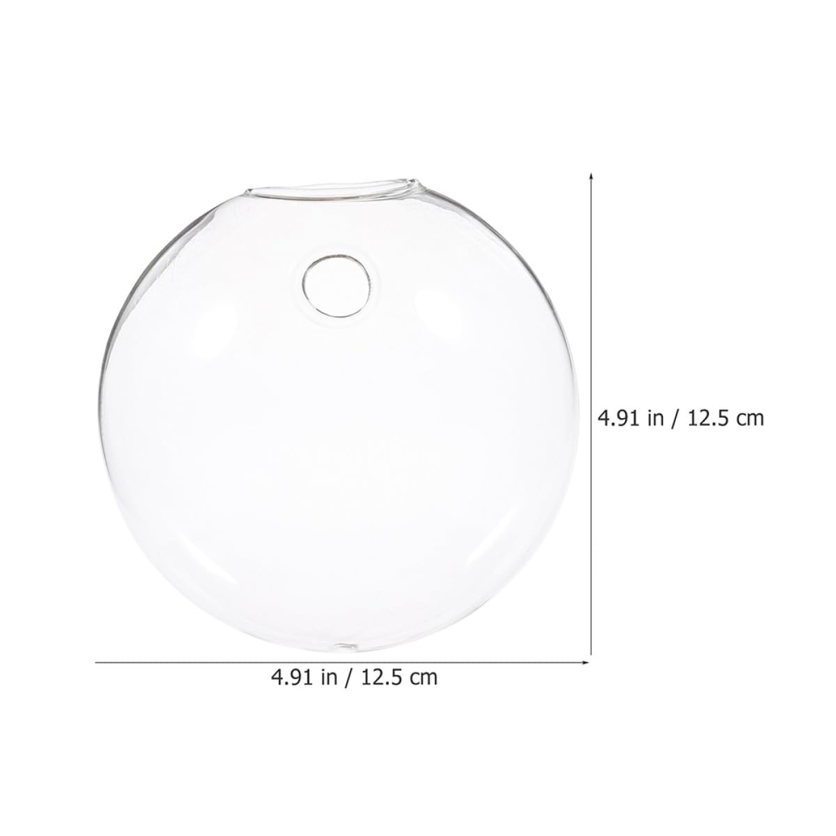 ULTECHNOVO 6pcs Wall Hanging Glass Terrariums for Plants Hydroponic Plant Holders Indoor Decorative Vases for Home and Office
