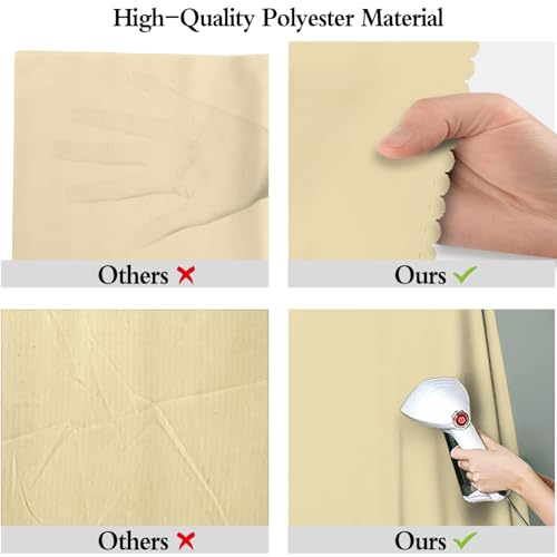 Tan Photo Backdrop for Photoshoot 6x9ft, Zoom Meeting Photography Backdrop Studio Shooting Props - color: Tan, size: 6X9ft