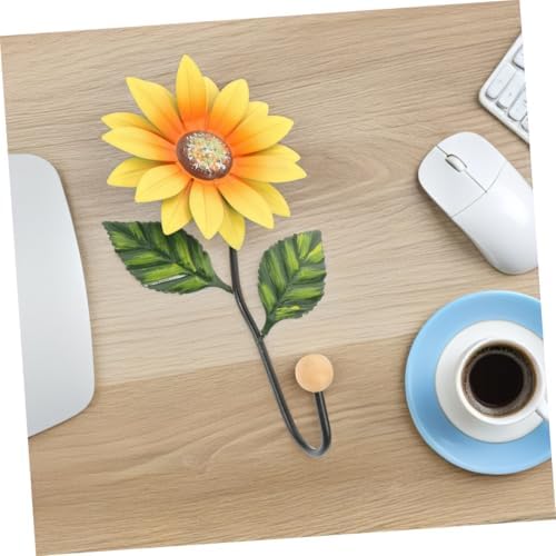 Flower Shape Iron Wall Ornament Hanging Hook for Bedroom Kitchen