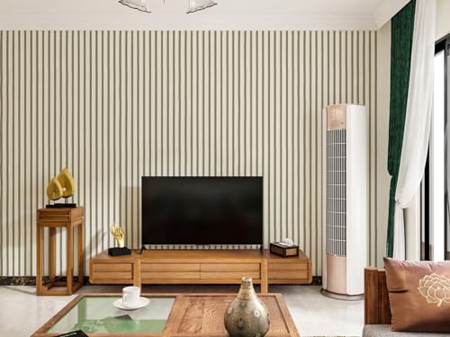 myforHD Wallpaper Peel and Stick Wood Grating Stripe Self-Adhesive Wallpaper Faux Wood Contact Paper Wood Slats Self Adhesive Wall Paper PVC Vinyl Film Removable Waterproof (Wood C, 17.3" x 118") - color: Wood C, size: 17.3" x 118.1"