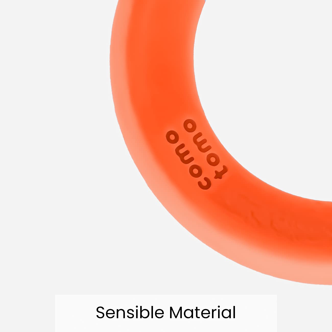 Comotomo Silicone Baby Teether, Orange (Pack of 2)