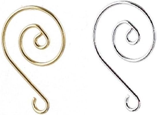 Premium Metal Christmas Tree Ornament Hooks - Pack of 100