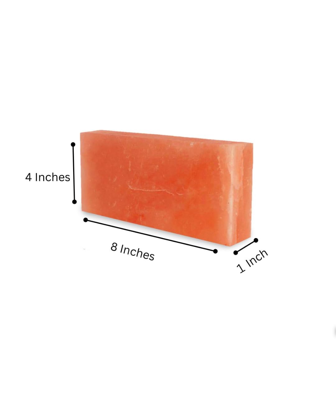 Himalayan Salt Tiles 8x4x1 - Pack of 10 | Himalayan Salt Blocks for Sauna, Spa, Dry Aging, and Elegant Home Decor, Salt Bricks.